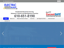 Tablet Screenshot of electricman.biz